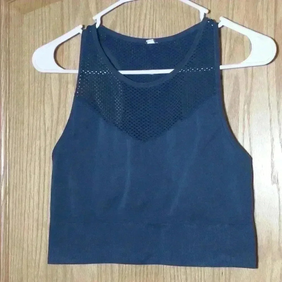 JoyLab blue green sports bra stretchy mesh upper - Picture 1 of 6